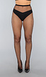 Zwarte Fishnet Panty met Strass Steentjes