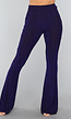 Blauwe Glitter Flair Broek in Tall Model