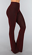 Stretchy Tall Flared Broek met Rode Glitter