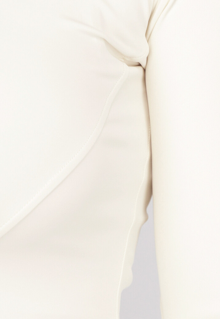 Beige Fitness Vest met Duimgaten