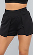 Korte Zwarte Sportshort