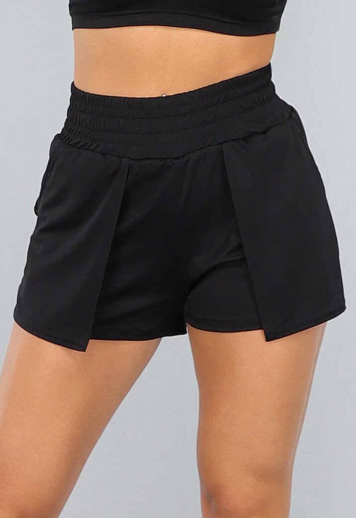 Korte Zwarte Sportshort