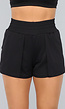 Korte Zwarte Sportshort