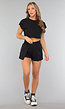 Korte Zwarte Sportshort