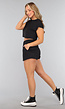 Korte Zwarte Sportshort