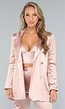 Rosé Blazer met Satin Look