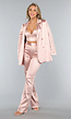 Rosé Blazer met Satin Look