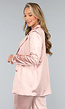 Rosé Blazer met Satin Look