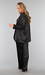 Zwarte Oversized Satin Blazer