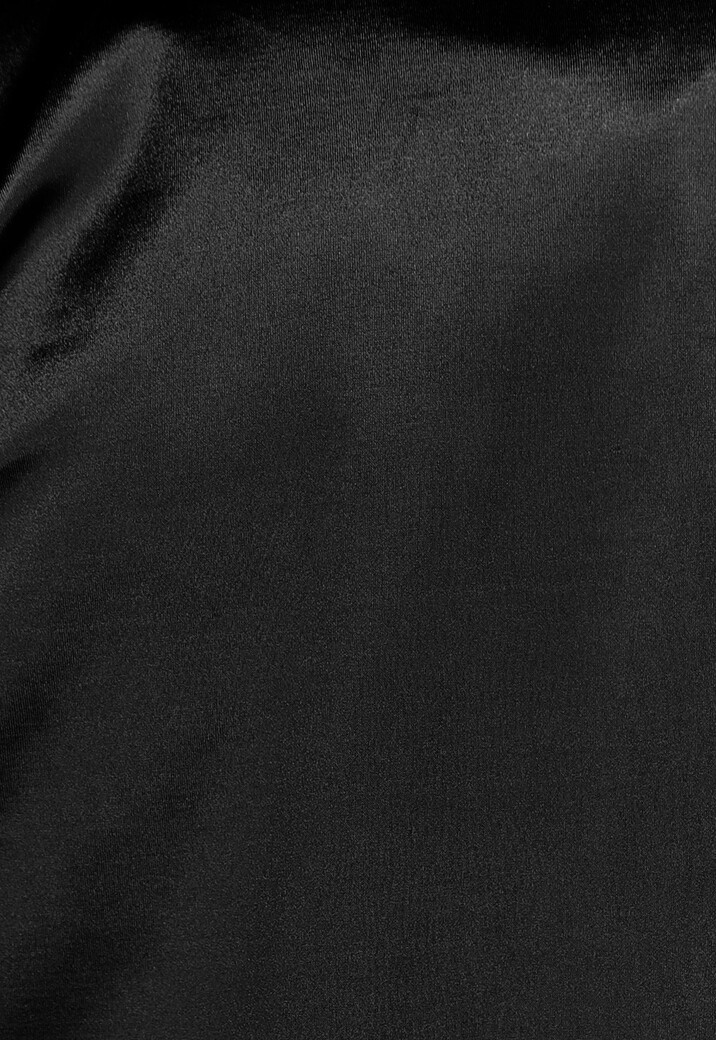 Zwarte Oversized Satin Blazer