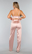 Rosé Satin Crop Top
