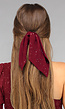 Strik Scrunchie in Burgundy met Glitters