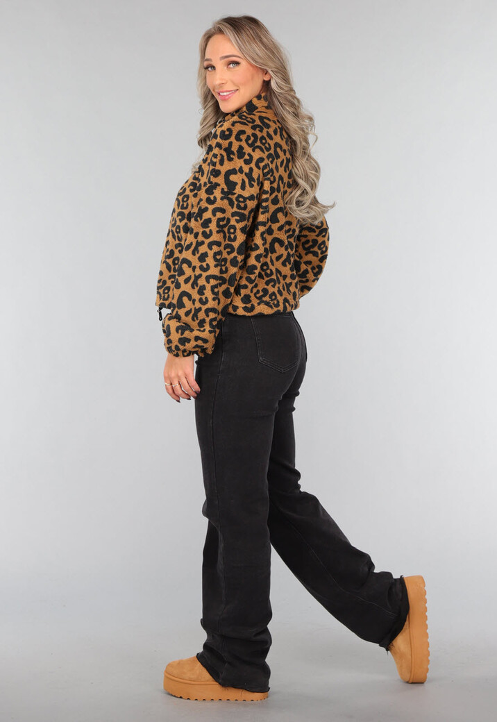 Fleece Panterprint Jasje