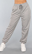 Lichtgrijze Basic Jogger