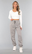 Lichtgrijze Basic Jogger
