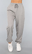 Lichtgrijze Basic Jogger