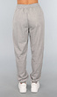 Lichtgrijze Basic Jogger