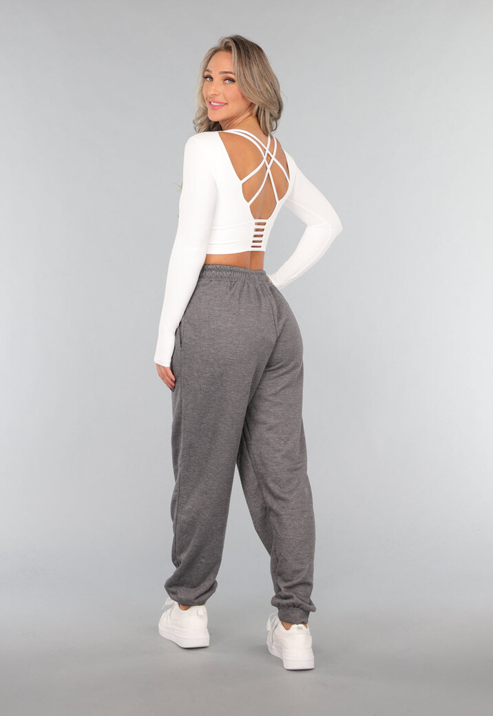 Grijze Basic Joggingbroek