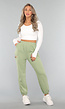 Lichtgroene Joggingbroek met Open Detail