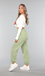 Lichtgroene Joggingbroek met Open Detail