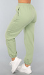 Lichtgroene Joggingbroek met Open Detail
