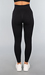 Zwarte Sportlegging met Open Zijkant
