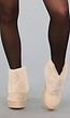 Beige Zachte Overslag Laarsjes