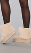 Beige Zachte Overslag Laarsjes