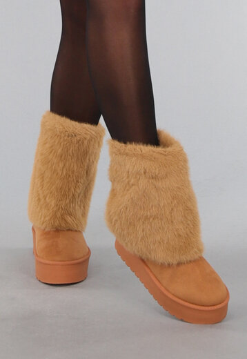 Camel Nepbont Overslag Laarsjes