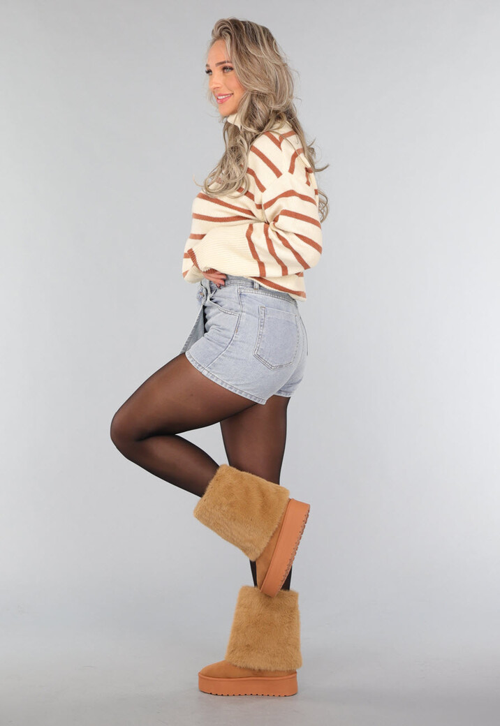 Camel Nepbont Overslag Laarsjes