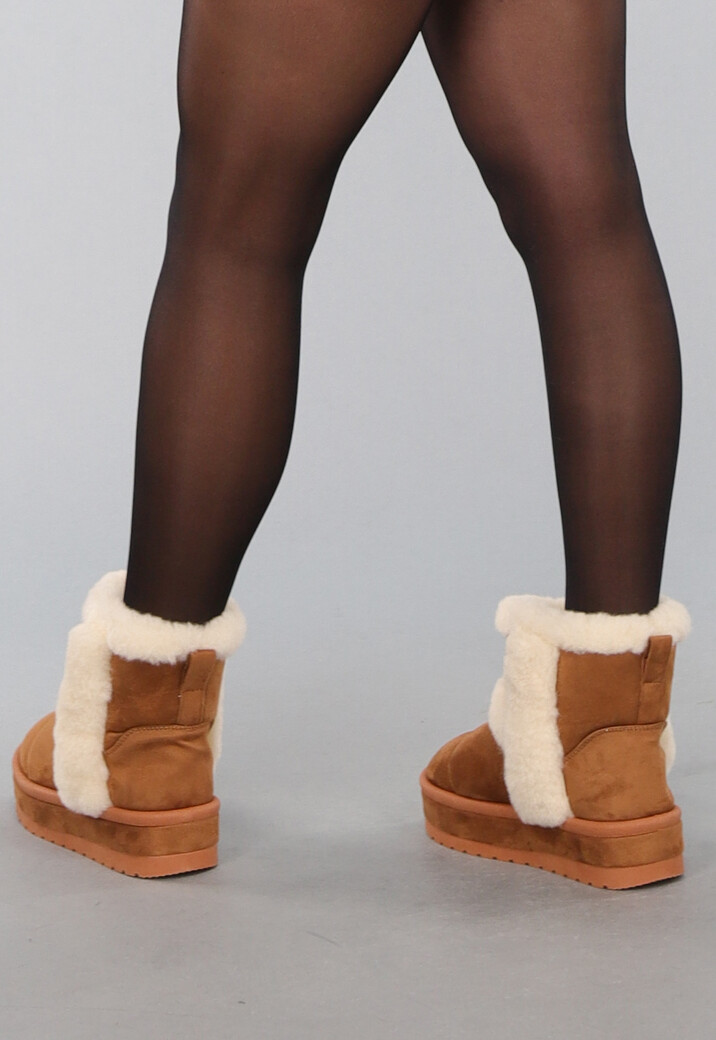 Camel Teddy Laarsjes met Dikke Zool