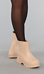 Beige Korte Rubberlaarsjes met Grove Zool