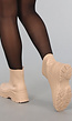 Beige Korte Rubberlaarsjes met Grove Zool