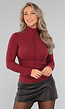 Burgundy Truitje met High Neck
