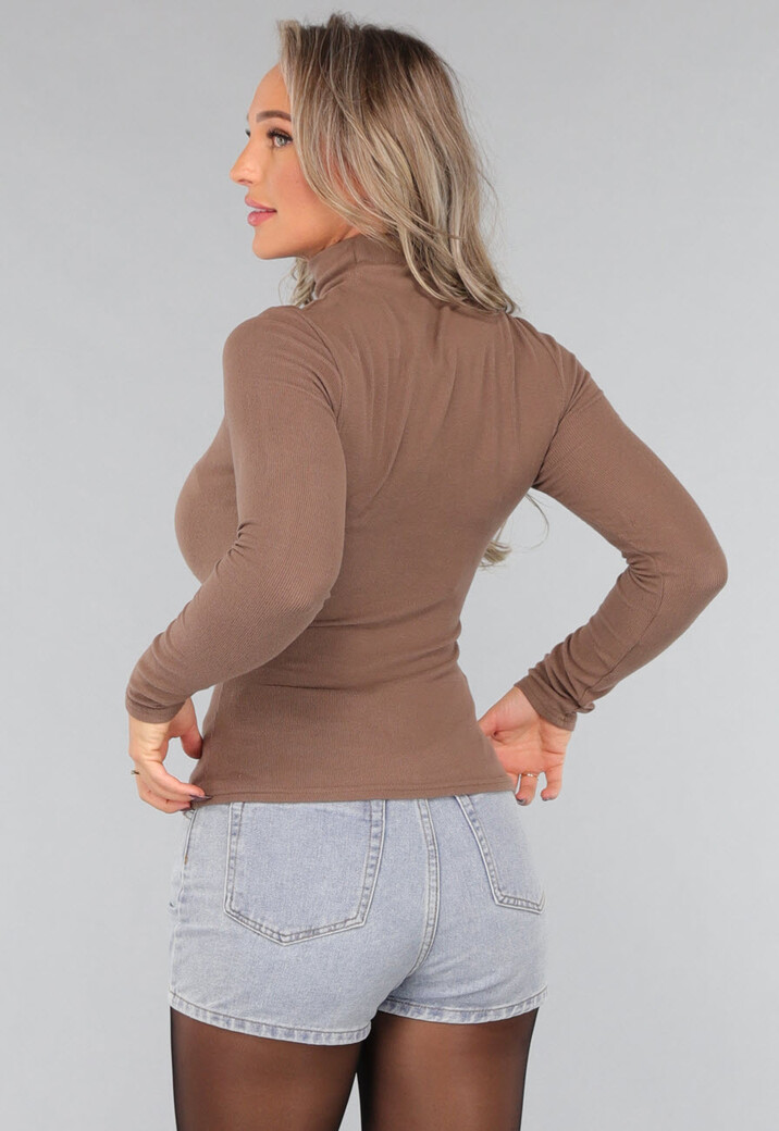 Taupe Truitje met Kleine Col