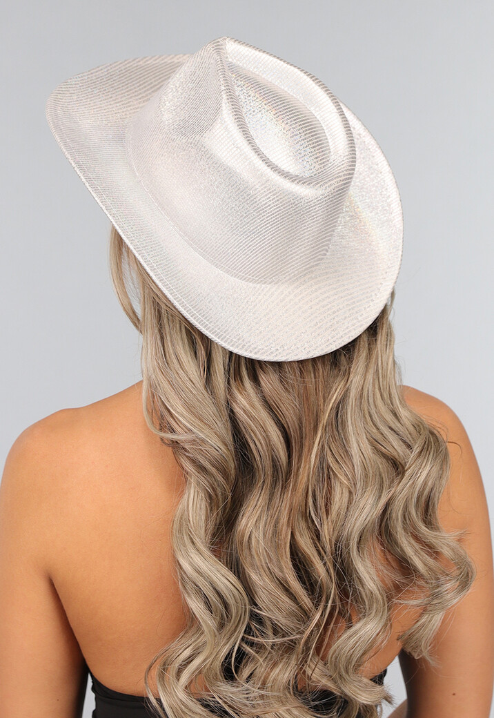 Glamour Zilveren Cowboyhoed