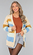 Gebreid Multicolor Cardigan Vest