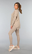 Taupe Two Piece met Oversized Trui