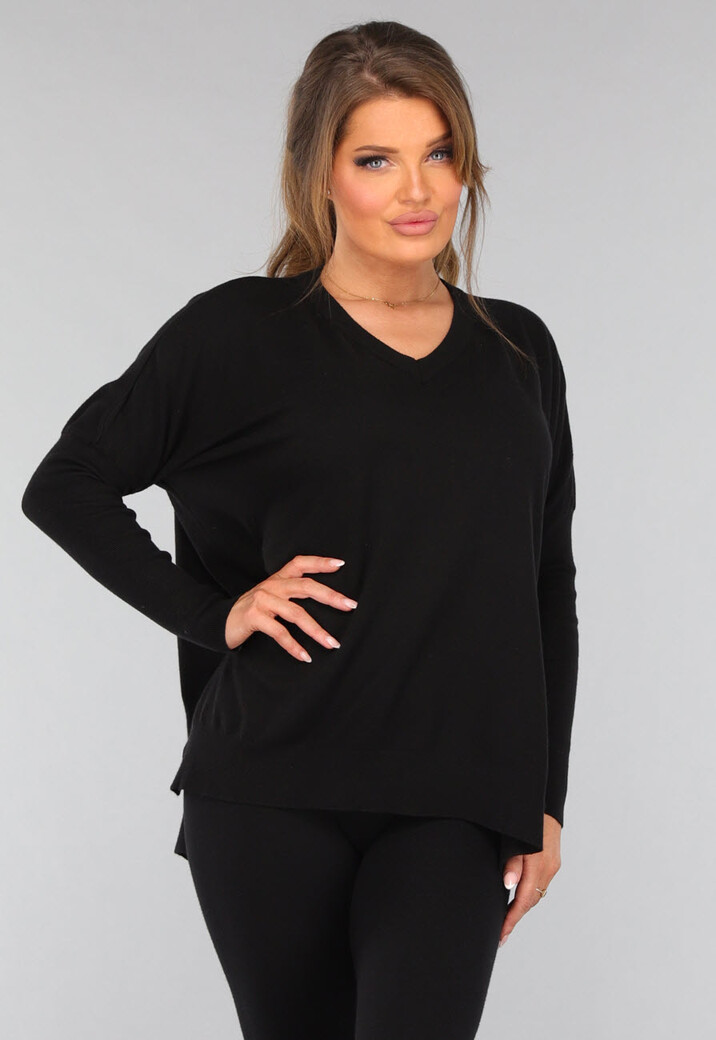 Zwarte Twinset met Aansluitende Broek