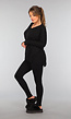 Zwarte Twinset met Aansluitende Broek