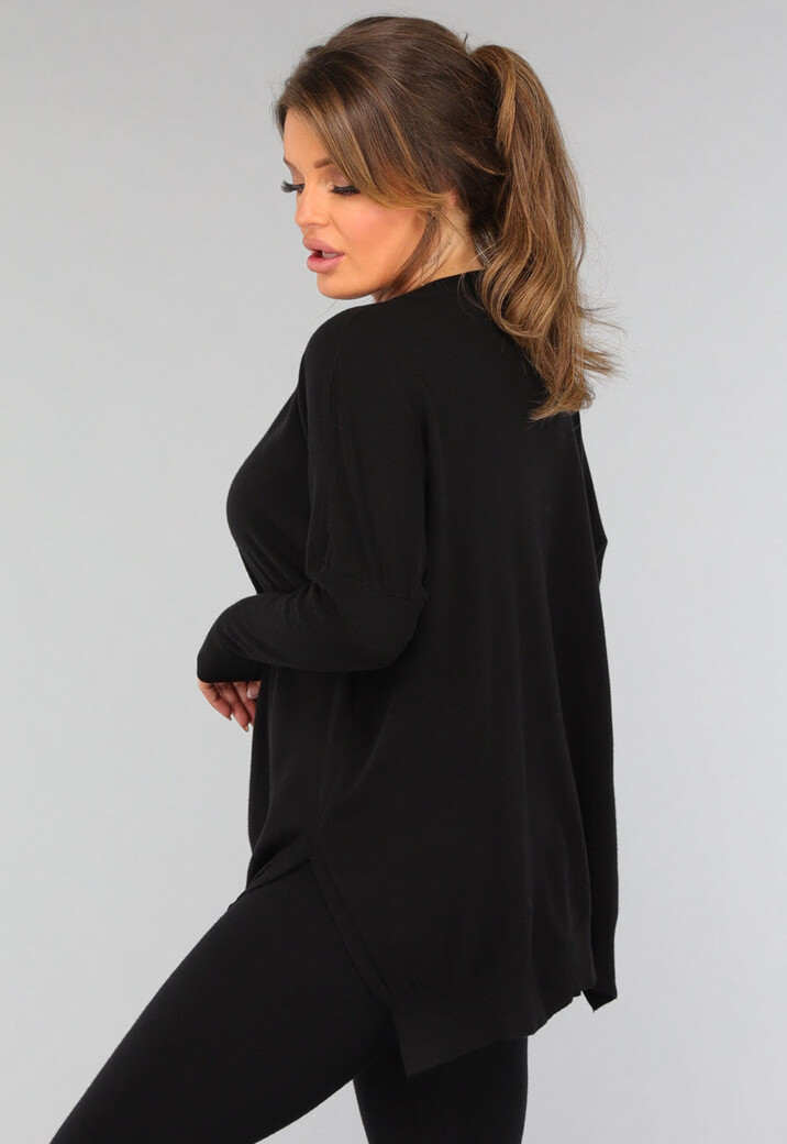 Zwarte Twinset met Aansluitende Broek