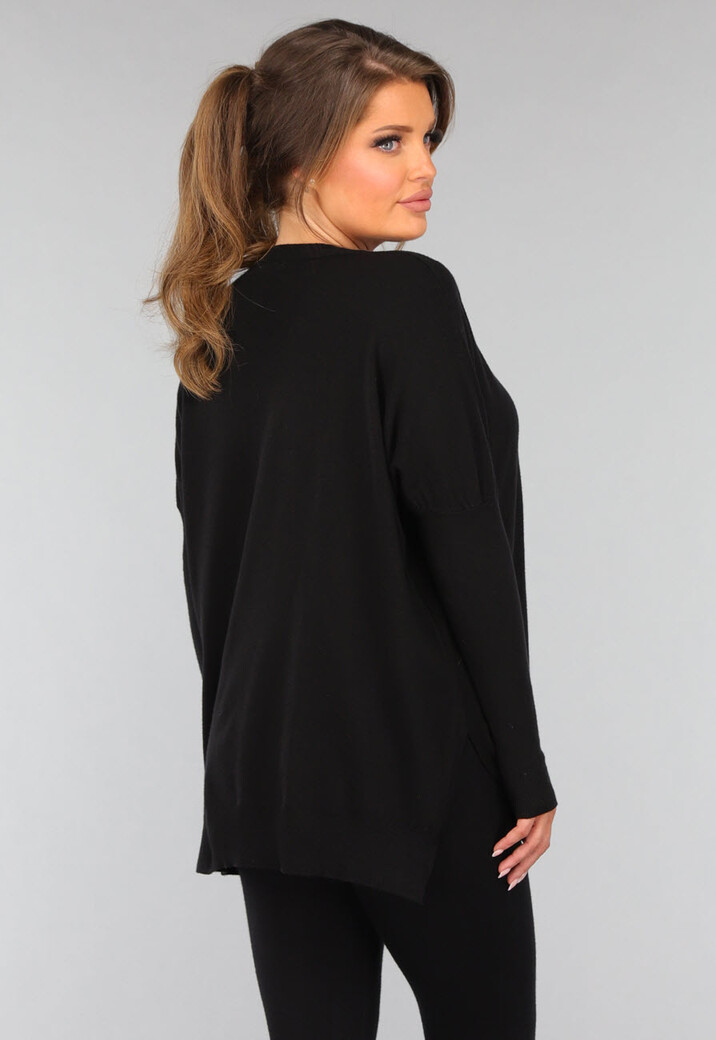 Zwarte Twinset met Aansluitende Broek