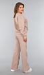 Taupe Joggingpak met Wijduitlopende Broek