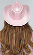 Cowboyhoed in Lichtroze met Zilver