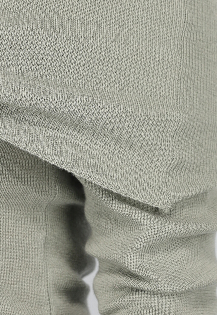 Groene Top met Omgeslagen Hals