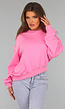 Roze Asymmetrische Sweater