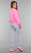Roze Asymmetrische Sweater