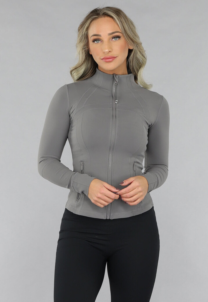 Grijs Sportvest met Duimgaten