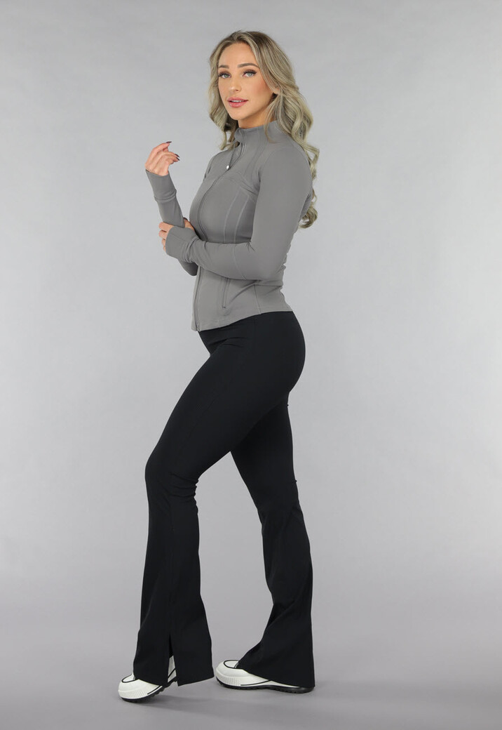 Grijs Sportvest met Duimgaten