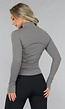 Grijs Sportvest met Duimgaten